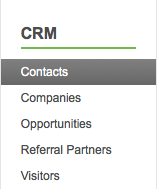 Infusionsoft CRM add new contacts step one.