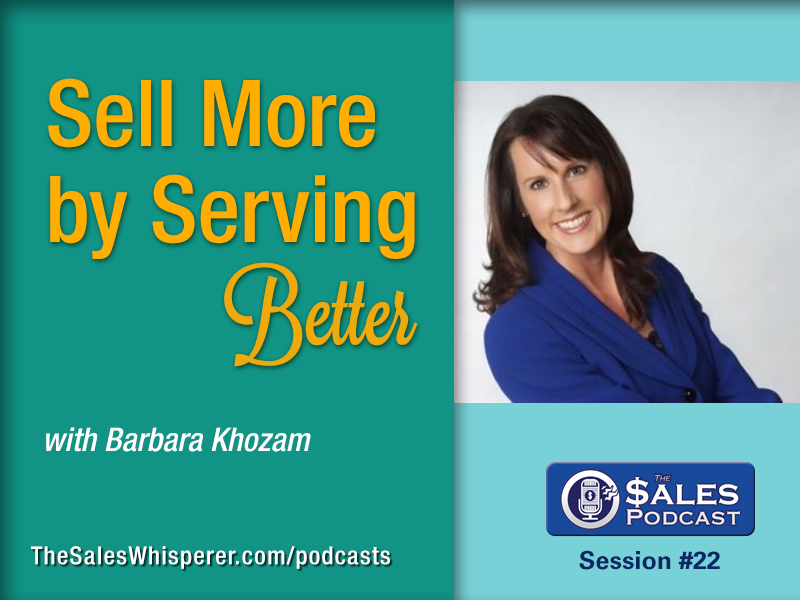 Get the best customer service tips from Barbara Khozam on The Sales Podcast.