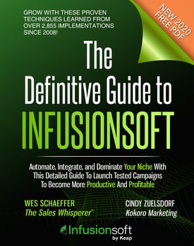 Infusionsoft CRM Book by Wes Schaeffer, The Sales Whisperer®