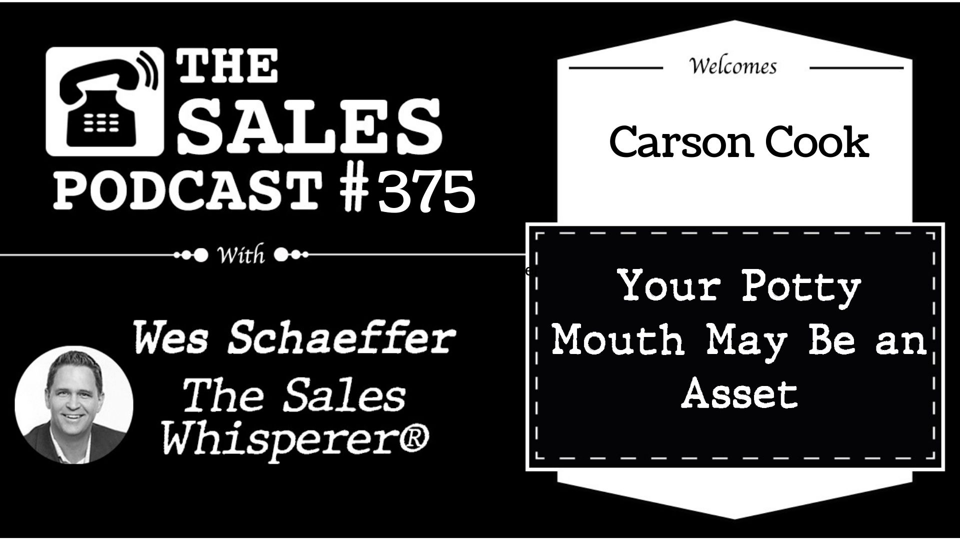 The No Shit Sales Journal Sales Creator, Carson Cook
